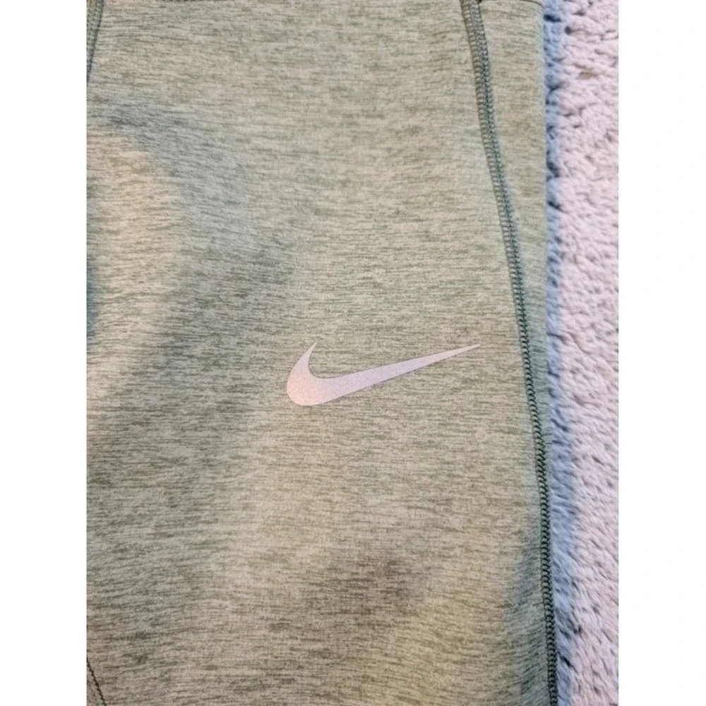 Nike~Epic Lux Running Crop Tights~Alligator Green Heather~Small~AV8191-326 💥NWT